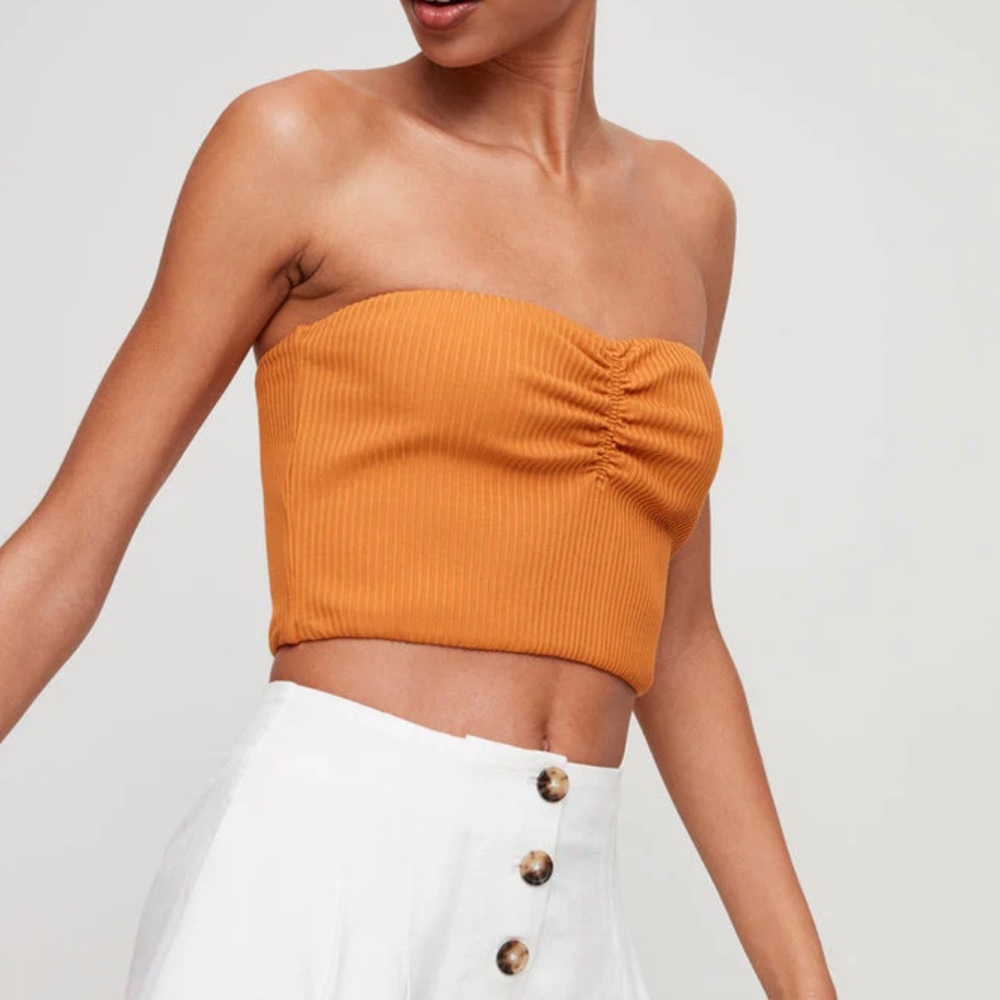 Aritzia Ribbed Gaby Tube Top - Picture 3 of 5